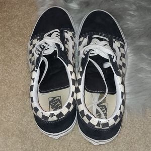 Old school checkered Vans